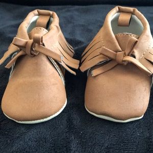 Baby crib shoe moccasins 0-3 months old navy